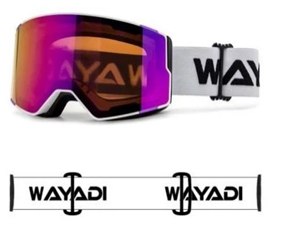 Ulleres d'esquí rosa clar